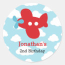 Search for cute aeroplane stickers 1st birthday