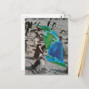 Search for black and white penguin postcards Blue
