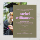 Search for class graduation invitations Bold typography