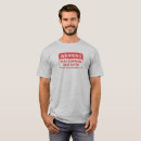 Search for funny warning labels tshirts Red