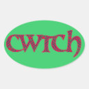 Search for fun oval stickers Red
