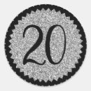 Search for 20th birthday party stickers Celebration