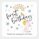 Search for unicorn 1st birthday stickers Modern