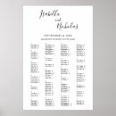Search for chic wedding seating charts Black and white