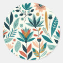 Search for green pattern stickers Botanical