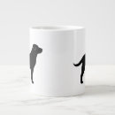 Search for black lab dog mugs Silhouette