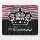 Search for zebra and pink mouse mats Girly