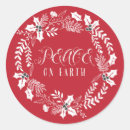 Search for peace earth stickers Floral