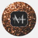 Search for bronze monogram stickers Copper