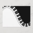 Search for music keyboard postcards White