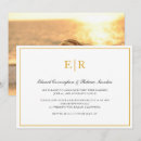 Search for formal wedding reception invitations Gold