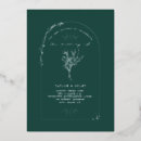 Search for green and silver wedding invitations Botanical