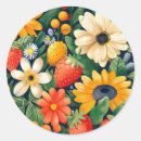 Search for flower pattern stickers Strawberry