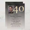 Search for beige black birthday invitations Gold