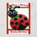 Search for ladybug christmas cards Kawaii