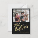 Search for black christmas cards Simple minimalist