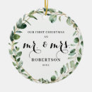 Search for geometric christmas tree decorations Mr and mrs