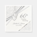 Search for 60th anniversary napkins Elegant