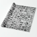 Search for abc wrapping paper Typography