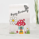 Search for gnome birthday cards Mushroom