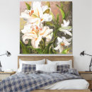 Search for white lily canvas prints Lilies