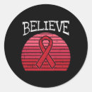 Search for stroke red ribbon stickers Brain