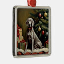 Search for weimaraner christmas tree decorations Animal