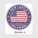 Search for new castle stickers Delaware