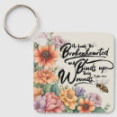 Search for comfortable square key rings Bible verse