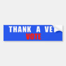 Search for thank a vet bumper stickers Military