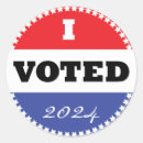 Search for political campaign templates stickers I voted