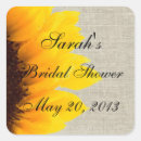 Search for burlap bridal shower stickers Sunflower
