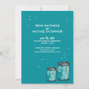 Search for fireflies save the dates Mason jar