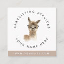 Search for llama business cards Kids