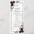 Search for purple wedding programs Ceremony