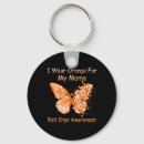 Search for i wear orange for my key rings Butterfly