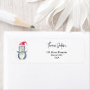 Search for baby penguin return address labels Watercolor