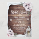 Search for rustic winter bridal shower invitations Snowflake