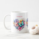 Search for beautiful butterfly mugs Wildflowers
