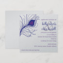 Search for peacock feather wedding invitations Purple