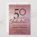 Search for fabulous 50 invitations Pink