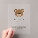 Search for brown bear birthday invitations Boy