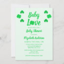 Search for shamrock baby shower invitations March