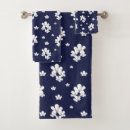 Search for navy blue flowers bath towels Pattern