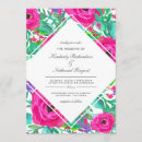 Search for floral fuchsia pink wedding invitations Bold
