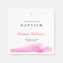 Search for girls christening napkins Gold cross