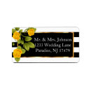 Search for black white yellow return address labels Script