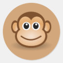 Search for monkey cartoon stickers Adorable