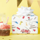 Search for fire trucks wrapping paper Fireman