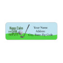 Search for golf green return address labels Hole in one